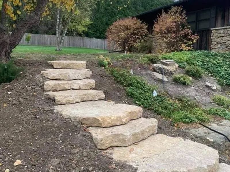 Retaining walls job near Lisbon, IA