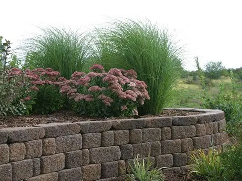 Retaining walls job in the NewBo neighborhood of Cedar Rapids